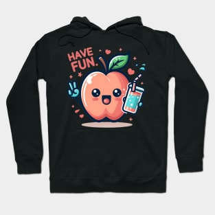 peach fuzz have fun Hoodie